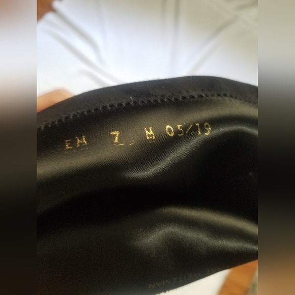 Stuart Weitzman Lowland Over the Knee OTK boots black suede size 7 EUC - Picture 4 of 9